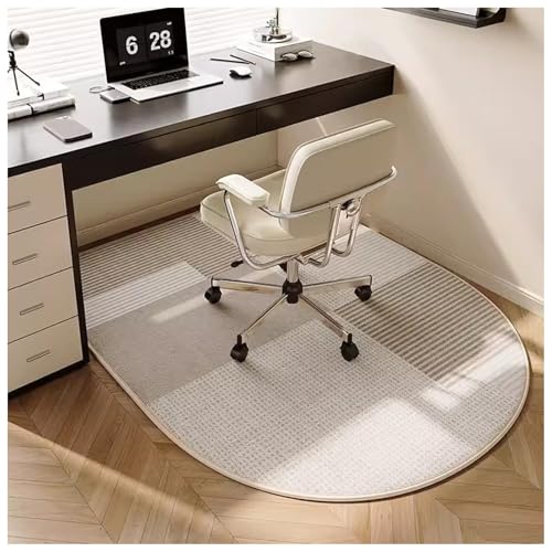 Bürostuhlmatte TPR-Bodenmatte Mit Rutschfester Rückseite Rollen Gleiten Leicht Schlingenflor-Bodenmatte Stoßdämpfend Und Schalldicht Geeignet for Hartholz- Und Fliesenböden(Brown,120x90 cm) von LYCDPYCD