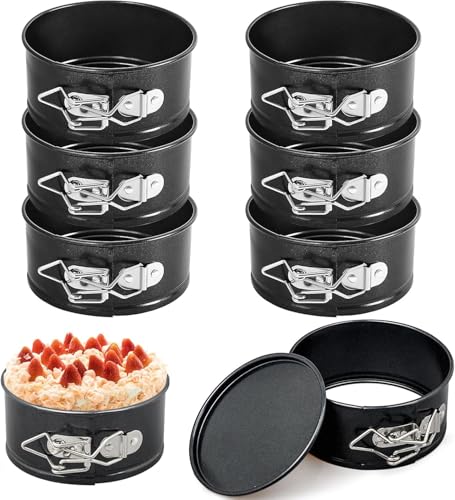8 Stück Springform Set 14cm, Mini Runden Backformen, Kleine Antihaftbeschichte Auslaufsiche Kuchenform mit abnehmbarem Boden antihaftbeschichtete Backkuchenform für Mini-Käsekuchen, Pizza, Quiches 8 Stück Springform Set 14cm, Mini Runden Backformen, Kleine Antihaftbeschichte Auslaufsiche Kuchenform mit abnehmbarem Boden antihaftbeschichtete Backkuchenform für Mini-Käsekuchen, Pizza, Quiches von LYCN