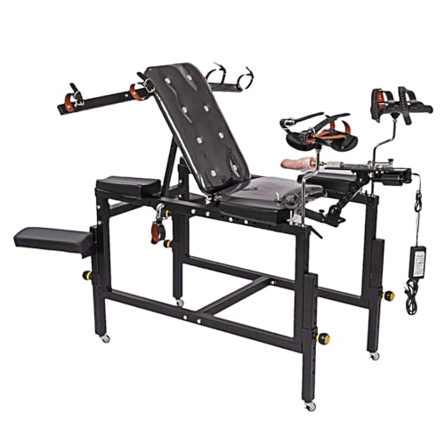 LYCREW Neu Luxus-Sex-Liebes-Stühle Multifunktions Sex Stuhl Mit Sexmaschine Handschellen Fußfesseln Gynäkologischer Stuhl Bondage Sextoys Sexspielzeug Sklavin BDSM Folter Entsperren Mehrere Posen von LYCREW
