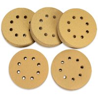 25stucke125mm Stück Klett Schleifpapier für Exzenterschleifer - 600Körnung 125mm Klett-Schleifpapier Set 8 Loch für Holzwerkstoffe Spanplatte Metall von LYCXAMES