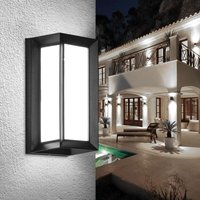 Lycxames - 6000K Außenwandleuchte, 18W Aluminium Wandleuchte Outdoor led Lampe Außenleuchten Wasserdicht IP65 Anthrazit Beleuchtung Deko Licht für von LYCXAMES