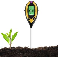 Lycxames - Bodentester, 4-in-1-Bodentester, PH-Messgerät, Sonnenlicht, Temperatur, Hygrometer für Garten, Bauernhof, Rasen, Innen- und Außenbereich, von LYCXAMES
