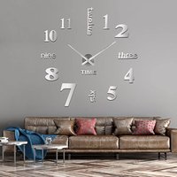 DIY Wanduhr, DIY 3D Wanduhren Modern Design Acryl Wanduhren Wandtattoos Dekoration Uhren für Büro Wohnzimmer Schlafzimmer Uhr Geschenk Home von LYCXAMES