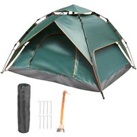 Doppeldeckiges wasserdichtes Pop-Up-Zelt zum Wandern, tragbares automatisches Zelt für Camping für 4 Personen - Lycxames von LYCXAMES