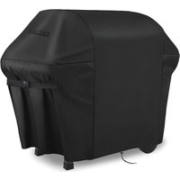 Grill Abdeckhaube, Grillabdeckung 145x61x117cm 420D UV-Beständig Grill Abdeckhaube Wasserdicht Wetterfest Gasgrill bbq Grill Cover Größe-schwarz von LYCXAMES