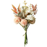 Künstliche Blumen Gefälschte Seide Blume Strauß für Heim Anordnung Hochzeit Party Tisch Kernstück Dekoration (Champagner) von LYCXAMES