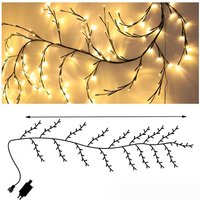 LED-Baumlichter, Innenwanddekoration, Baumrankenlichter, 144 LEDs, Weihnachtsdekoration, Schlafzimmer, Zuhause (Warmweiß, Plug-in) - Lycxames von LYCXAMES