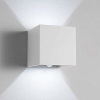 Lycxames - LED-Wandleuchte mit Bewegungssensor, 20 w Wandleuchte, 6000 k weißes Licht, automatisches Ein-/Ausschalten, Außen-/Innenwandleuchte für von LYCXAMES