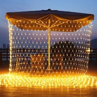 LED-Netz-Lichterkette, 3 m x 2 m, 200 anschließbare LED-Netz-Lichterketten, 8 Modi, Weihnachtsnetz-Lichterkette für drinnen und draußen, Garten, von LYCXAMES