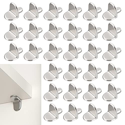 LYCXAMES Regalbodenträger, 30 Stück Winkelbodenträger, Zinklegierung Regal Bodenhalter L Form Einlegeboden Halter für Möbel Bücherregal Schrank von LYCXAMES