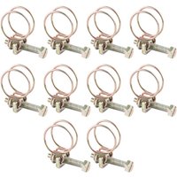 LYCXAMES Schlauchschellen aus Edelstahl mit Doppeldraht für Teichrohre, 13–16 mm, 10 Stück von LYCXAMES