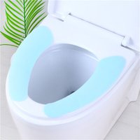 Lycxames - 10Paar Weiche Badezimmer wc Sitz Kissen Selbstklebend Wärmer Waschbar Gesundheit wc Sitz Cover --selbstklebend,blau von LYCXAMES