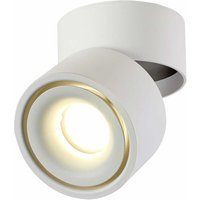 12 w verstellbarer Aufbaustrahler - 9 x 11 cm LED-Deckenstrahler verstellbarer Winkel Deckenleuchte COB-Lampe, 360 ° drehbar (Weiß-4000 k) von LYCXAMES