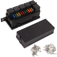 Lycxames - 12V-Sicherungskasten, 6-Wege-wasserdichter ATC/ATO-Sicherungs-Relaiskasten für Auto-Yacht-Boot von LYCXAMES