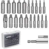 Lycxames - 22-teiliges Schraubenausdreher-Set, Werkzeug zum Entfernen abgebrochener Schrauben für 2–12 mm abgebrochene Schrauben oder Bolzen SE22 von LYCXAMES