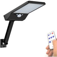 2er-Pack Solarleuchten für den Außenbereich, Bewegungsmelder, 48 solarbetriebene LED-Leuchten mit Fernbedienung, wasserdicht für Garten, Hof, Garage von LYCXAMES