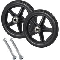 Lycxames - 2er-Pack solide Ersatzräder für Rollstühle, Vorderräder für Rollstühle, 15 cm solide Ersatzräder von LYCXAMES