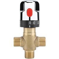 3-Wege-Thermostatmischer aus Messing für Duschsystem, Wassertemperaturschlauch, Waschbecken-Thermostatsteuerung, soekavia - Lycxames von LYCXAMES