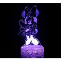 Lycxames - 3D-Nachtlampe Minnie Maus d Spielzeug Nachtlicht 3D Nachtlicht für Kinder,Geschenke Spielzeug für Jungen Mädchen von LYCXAMES