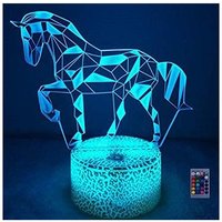 3D Pferd Lampe Nachtlicht Fernbedienung usb Power 7/16 Farben 3D led Lampe Formen Kinder Schlafzimmer Geburtstag Weihnachten Geschenke von LYCXAMES