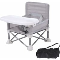 Lycxames - Baby-Sitzerhöhung, faltbarer Esszimmerstuhl mit Tablett, verstellbarer Sicherheitsgurt, Baby-Fütterungssitz, leichter Stuhl für von LYCXAMES
