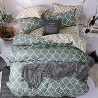 Bettwäsche-Sets 200 x 200 cm mit Kissenbezügen, Bettbezug aus Polyester, mit Reißverschluss, Bettwäsche-Set, Bettwäsche, 100 % Mikrofaser, nordischer von LYCXAMES