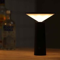 Lycxames - Designer-Tischlampe, wiederaufladbare LED-Touch-Tischlampe – dimmbare Titan-Nachttischlampe, usb, 5 w, kabellose Schreibtischlampe mit von LYCXAMES