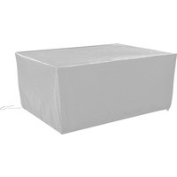 Lycxames - Gartenmöbel-Abdeckung, 210D Oxford-Stoff, Möbelschutzhülle, wasserdichte Gartentisch-Abdeckung, Schutzplane mit Seil, Silber, 220 x 220 x von LYCXAMES