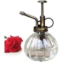 Glas-Gießflasche, Vintage-Stil, groß, winddicht, 16 cm, mit bronzefarbener Kunststoffpumpe, Einhand-Gießkanne, Glasflasche für den Garten von LYCXAMES