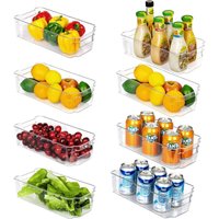 Kühlschrank Organizer 8er Set, Küche Aufbewahrungsbox & Organisation, Stapelbare Fridge Organizer Box, Kitchen bpa Frei Storage Ideal für Küchen, von LYCXAMES