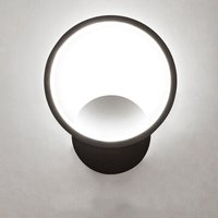 LED-Wandleuchte für den Innenbereich, schwarz, rund, warmweiß, Acryl-Wandleuchte, 6000 k Innentreppen-Wandleuchte, moderne Wandleuchte für Flur, von LYCXAMES