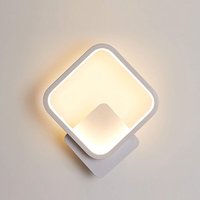 Led Innenwandleuchte Weiß Quadratisch Warmweiß Acryl Innenwandleuchte, 3000K Innentreppenwandleuchte, Moderne Wandleuchte für Flur Schlafzimmer von LYCXAMES