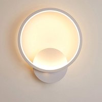 Led Innenwandleuchte Weiß Rund Warmweiß Acryl Innenwandleuchte, 3000K Innentreppenwandleuchte, Moderne Wandleuchte für Flur Schlafzimmer Wohnzimmer von LYCXAMES