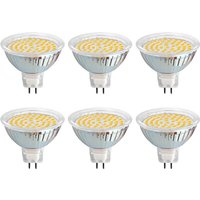 Leuchtmittel GU5.3 12V 3W Kaltweiß 6000K, 120 Grad, 500lm, GU5.3 35W 50W Halogen Ersatz, 50mm ac dc 12V MR16 LED-Einbaustrahler Kaltweiss für von LYCXAMES