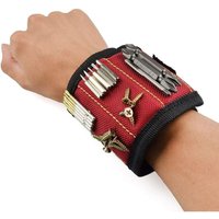 Lycxames - Magnetarmband, 10 leistungsstarke starke Magnete, Magnetarmband zum Halten von Schrauben, Nägeln, Bits, Befestigungselementen, von LYCXAMES