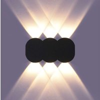 Lycxames - Moderne 6W led Innenwandleuchte, Rechteckige Up Down Spot Wandleuchte, Aluminium Wandleuchte 3000K Warmweißes Licht für Wohnzimmer von LYCXAMES