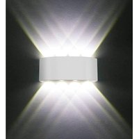 Lycxames - Moderne Wandleuchte, IP65, wasserdicht, 8 w, LED-Wandleuchte aus Aluminium, Wandleuchte für Wohnzimmer, Schlafzimmer, Flur, Treppe von LYCXAMES