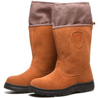 Sicherheitsstiefel, Herren/Damen, Baustellenschuh, Herren-Sicherheitsstiefel aus Leder, bequem, langlebig für die Arbeit, wasserabweisend, von LYCXAMES