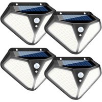 Solarleuchte für den Außenbereich, 3 optionale Modi, 102 LEDs, solarbetriebene Sicherheitsleuchte mit Bewegungssensor, wasserdichte kabellose von LYCXAMES