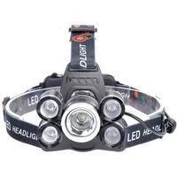 Stirnlampe, 2000 Lumen, 5 LEDs, superhelle, über usb wiederaufladbare, wasserdichte Stirnlampe für Camping, Angeln, Laufen, Joggen, Wandern, Lesen, von LYCXAMES