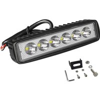 Stück LED-Scheinwerfer, 6 Zoll 18W Scheinwerfer LED-Leiste 12V für Motorrad Auto lkw suv Boot von LYCXAMES