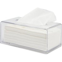 Lycxames - Taschentuchbox-Halter-Abdeckung, robuste, rechteckige Taschentuchbox-Abdeckung für Serviettenspender, Acryl-Taschentuch-Aufbewahrungsbox von LYCXAMES
