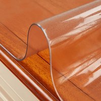 Lycxames - Transparente rechteckige PVC-Weichglas-Tischdecke, 1,5 mm Tischschutz, wasserdichte/ölbeständige Tischdecke, für Couchtische, von LYCXAMES