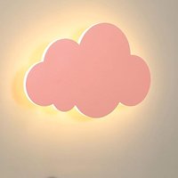 Wandleuchte, Wolkenlicht, Moderner Innenbereich, Acrylschirm mit integrierten LED-Leuchten, Kinderzimmer, Trichromatisches Licht, Rosa von LYCXAMES