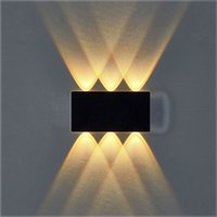 Lycxames - Wandleuchte für den Innenbereich, 6 w, LED-Wandleuchte, Aluminium, wasserdicht, IP54, warmweißes Licht 3000 k, für Wohnzimmer, von LYCXAMES