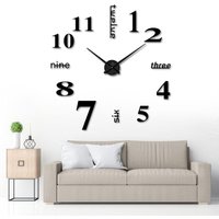 Diy Wanduhr, diy 3D Wanduhren Modern Design Acryl Wanduhren Wandtattoos Dekoration Uhren für Büro Wohnzimmer Schlafzimmer Uhr Geschenk Home von LYCXAMES