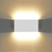 Moderne 12W led Wandleuchte, direkte und indirekte Beleuchtung, wasserdicht, ideal für Schlafzimmer, Wohnzimmer, Treppe, Flur, weiß Moderne 12W led Wandleuchte, direkte und indirekte Beleuchtung, wasserdicht, ideal für Schlafzimmer, Wohnzimmer, Treppe, Flur, weiß von LYCXAMES