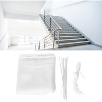 Lycxames - Meter Balkon-Sicherheitsnetz - Unfallschutz für Kinder, Kinder und Haustiere, Gitter für Treppengeländer - Weiß von LYCXAMES