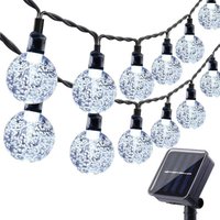 Solar-Lichterkette für den Außenbereich, 11 m, 60 LEDs, wasserdichte Solar-Lichterkette, 8 Modi, Outdoor-Solar-Lichterkette für Garten, Terrasse, von LYCXAMES