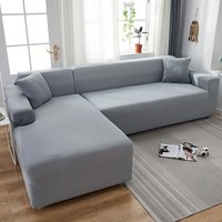 Stretch-Ecksofabezug 2-teilig, L-förmiger elastischer Sofabezug, waschbarer Universal-Sofabezug, Bezug für Sofa, 145–185 cm - Lycxames von LYCXAMES
